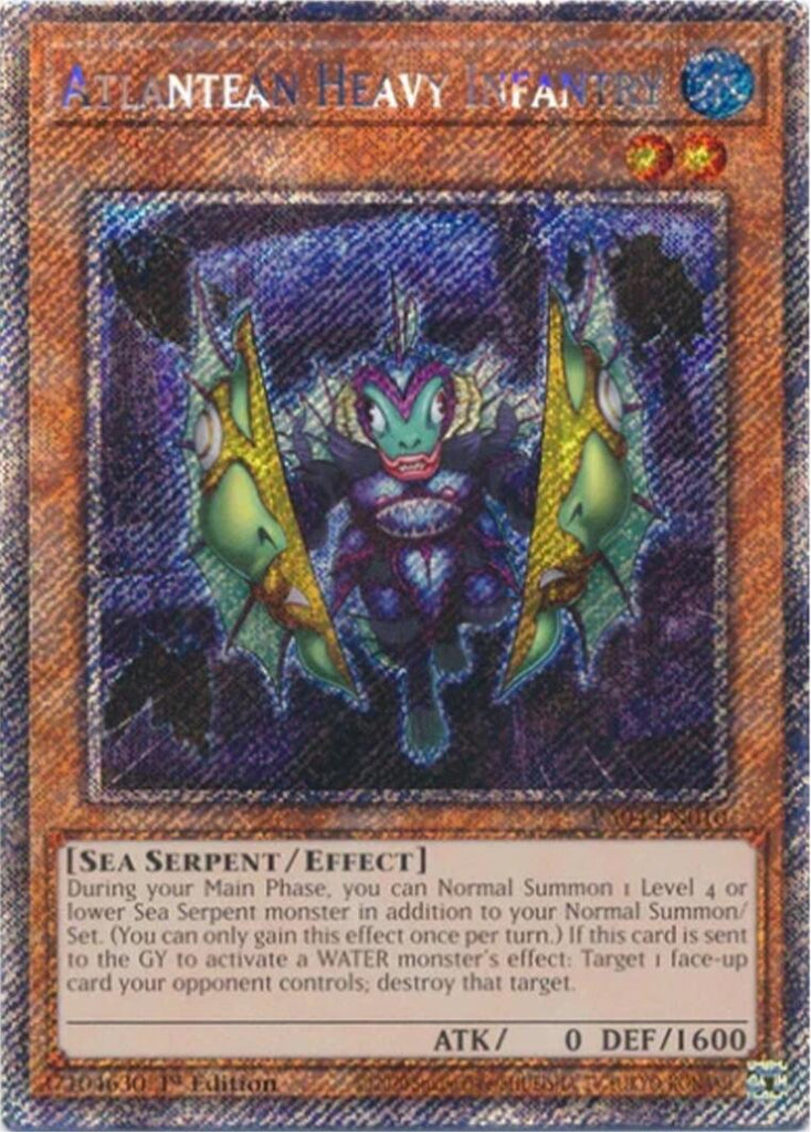 atlantean monsters Atlantean Heavy Infantry [RA04-EN010] Platinum Secret Rare