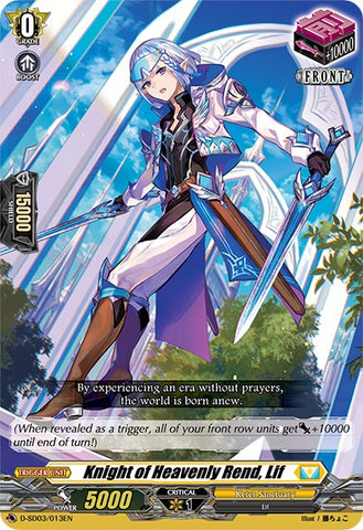 Knight of Heavenly Rend, Lif (D-SD03/013EN) [Tohya Ebata: Apex Ruler]