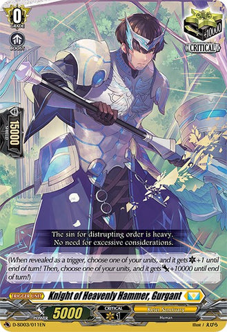 Knight of Heavenly Hammer, Gurgant (D-SD03/011EN) [Tohya Ebata: Apex Ruler]